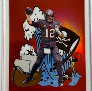 Beautiful Tom Brady Custom Legacy Downtown Refractor RC Sealed Encased Card!!